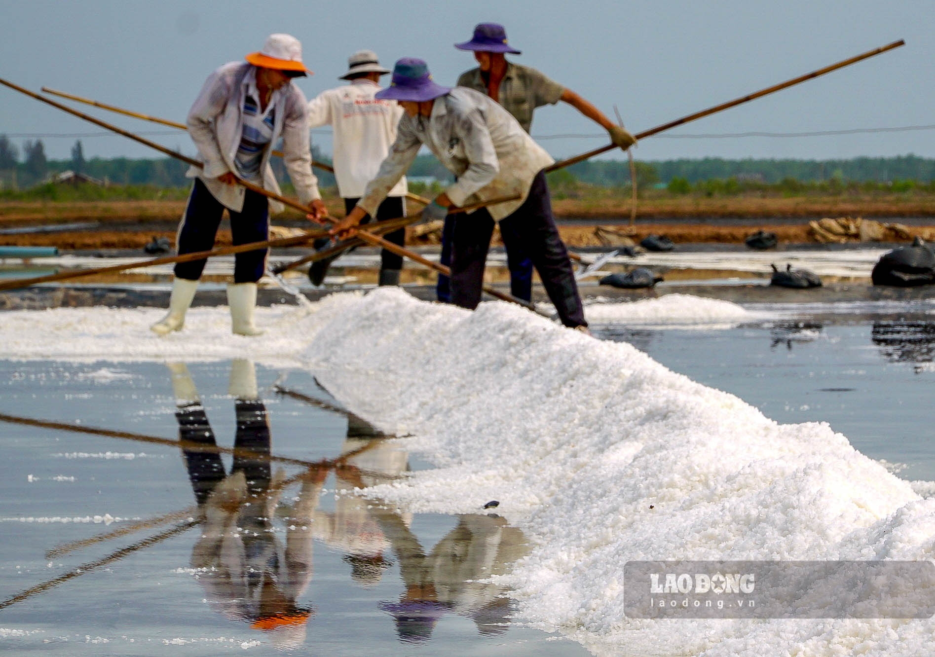 Ông Quốc liệt kê: Chỉ tính riêng chi phí đầu tư trải bạt nhựa lát nền 1.000 m2, bà con phải đầu tư 50 triệu, nếu cộng với các khoảng chi phí khác sẽ từ 140 – 150 triệu đồng/1.000m2. Điều này vượt quá xa khả năng của diêm dân. Chính vì thế, tổng diện tích sản xuất muối của Bạc Liêu là 1.468 ha nhưng chỉ có 70 ha sản xuất muối trải bạt.